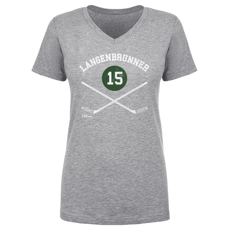 Jamie Langenbrunner Women's V-Neck T-Shirt | 500 LEVEL