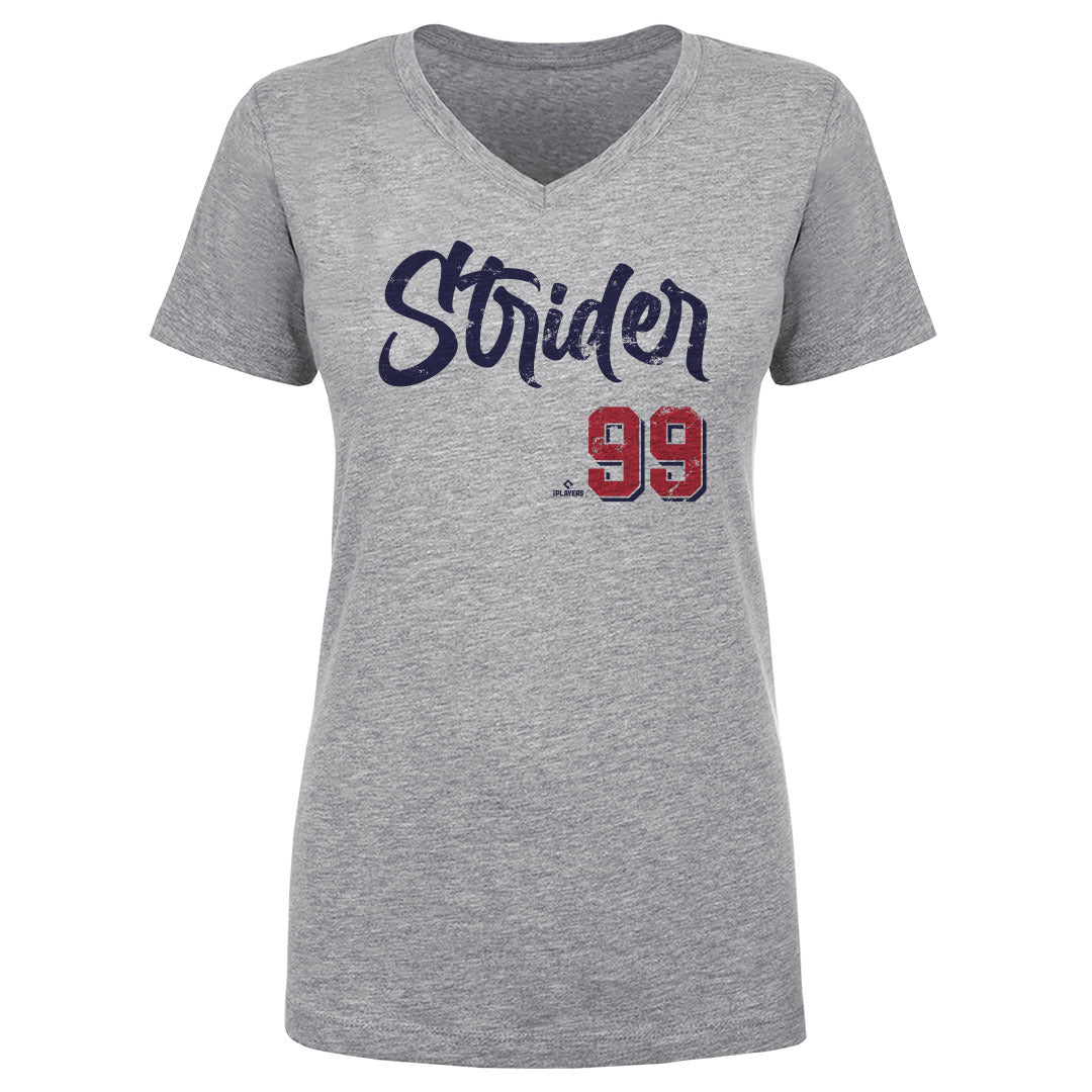 Spencer Strider Women's V-Neck T-Shirt | 500 LEVEL