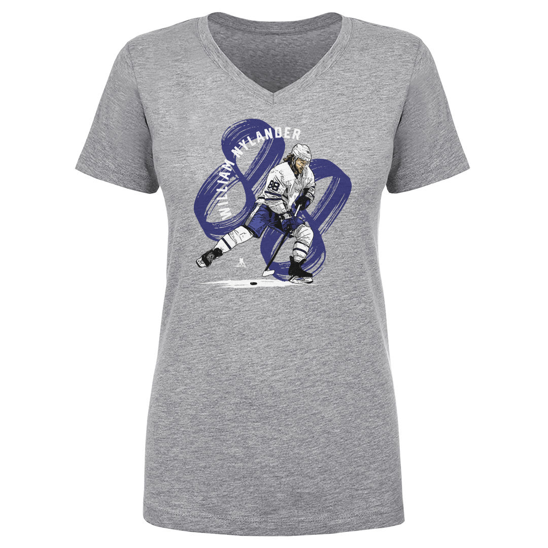 William Nylander Women's V-Neck T-Shirt | 500 LEVEL