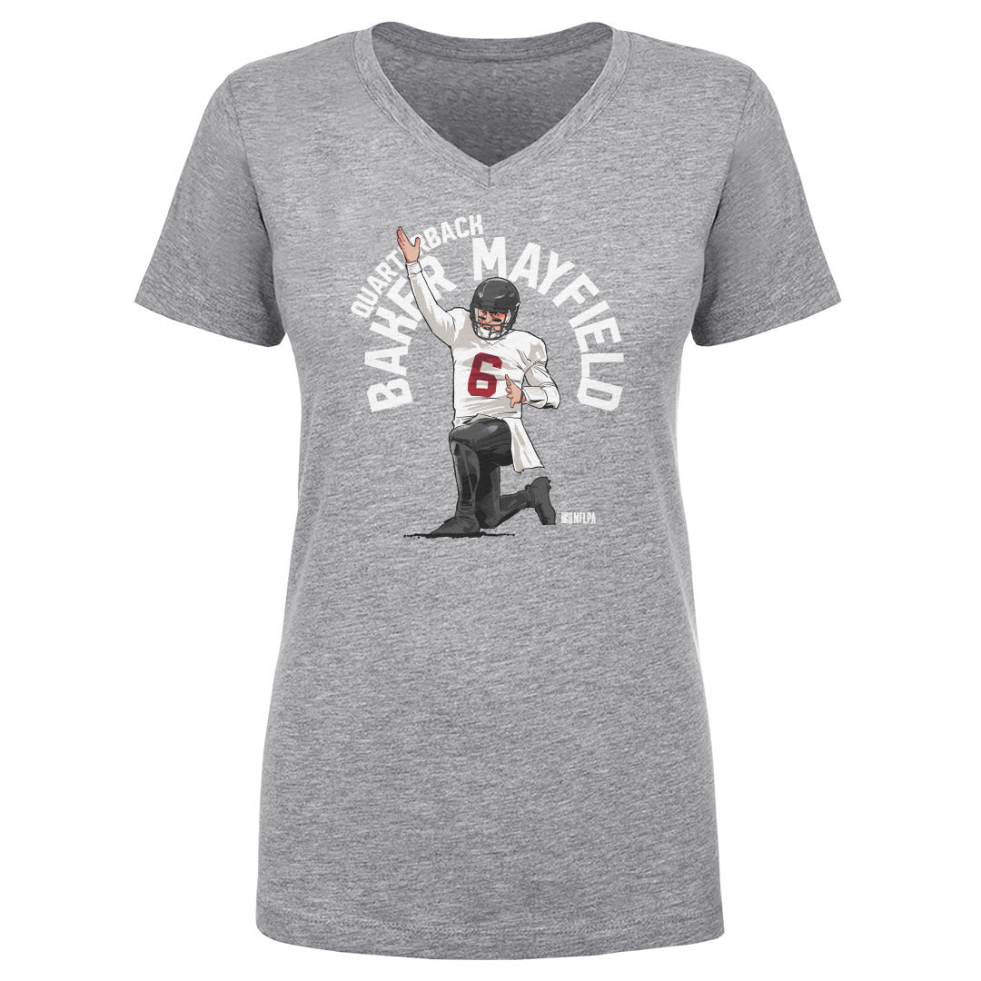 Baker Mayfield Women's V-Neck T-Shirt | 500 LEVEL