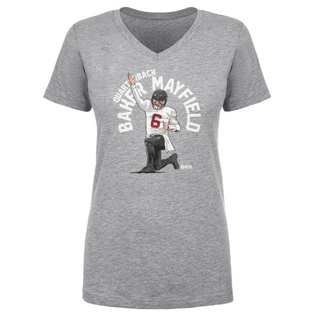 Baker Mayfield Women's V-Neck T-Shirt | 500 LEVEL