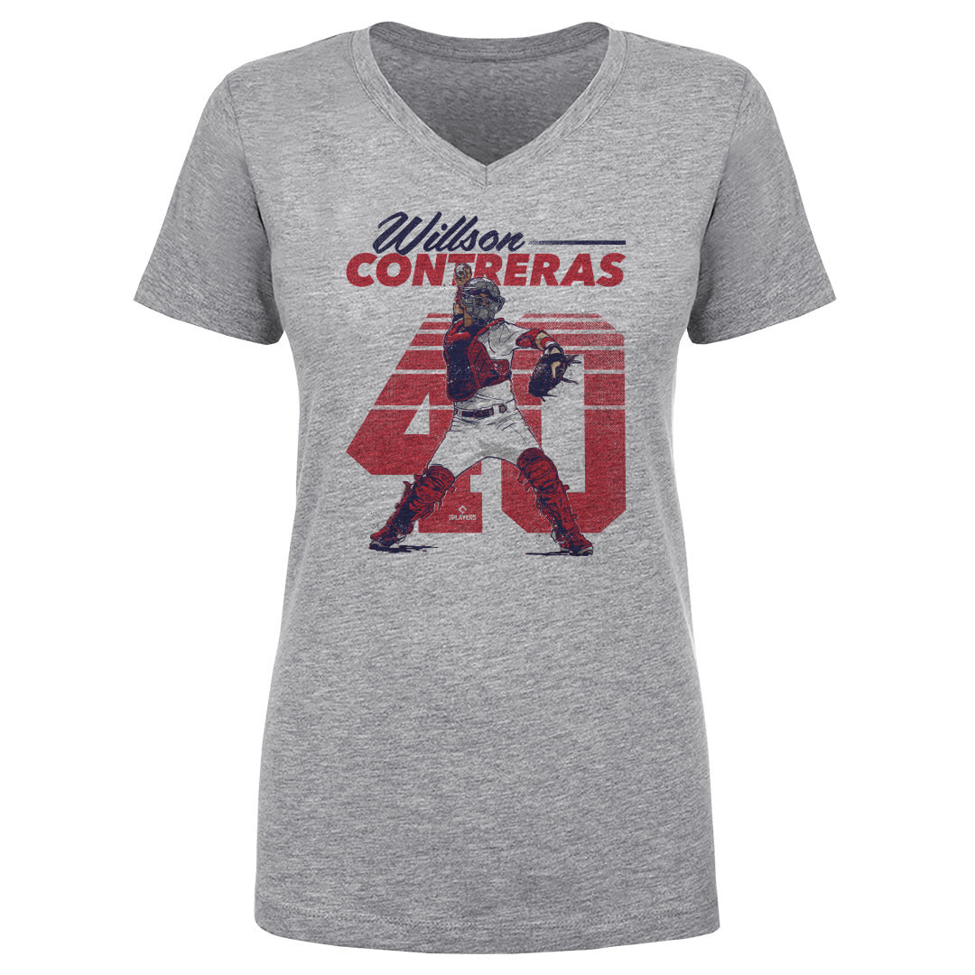 Willson Contreras Women's V-Neck T-Shirt | 500 LEVEL