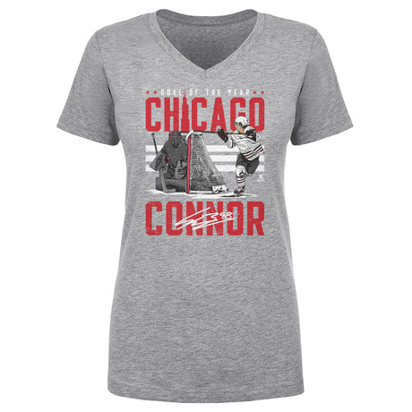 Connor Bedard Women's V-Neck T-Shirt | 500 LEVEL