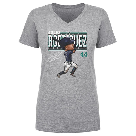 Julio Rodriguez Women's V-Neck T-Shirt | 500 LEVEL