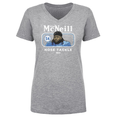Alim McNeill Women's V-Neck T-Shirt | 500 LEVEL