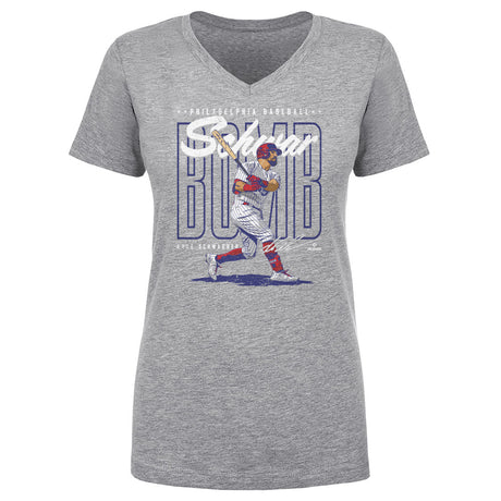 Kyle Schwarber Women's V-Neck T-Shirt | 500 LEVEL