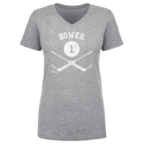 Johnny Bower Women's V-Neck T-Shirt | 500 LEVEL