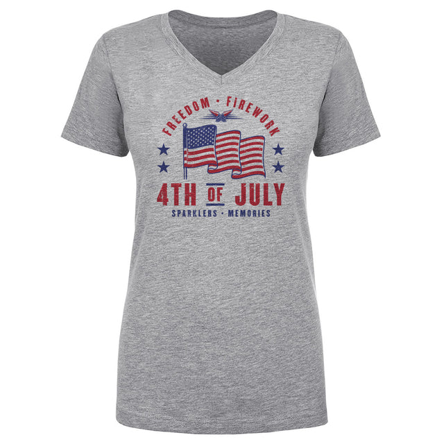 USA Women's V-Neck T-Shirt | 500 LEVEL