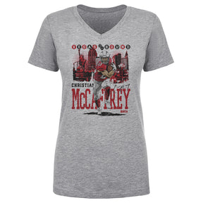 Christian McCaffrey Women's V-Neck T-Shirt | 500 LEVEL