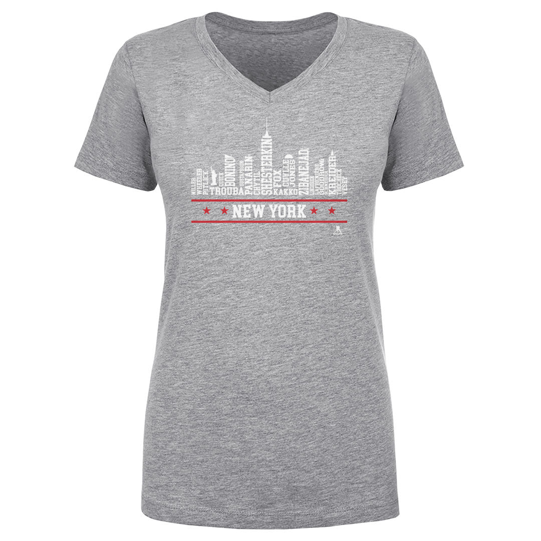 New York Women's V-Neck T-Shirt | 500 LEVEL