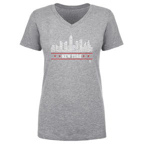New York Women's V-Neck T-Shirt | 500 LEVEL