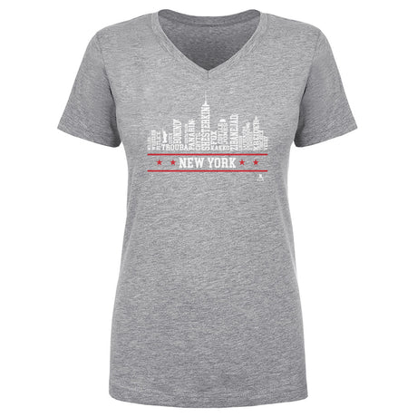 New York Women's V-Neck T-Shirt | 500 LEVEL
