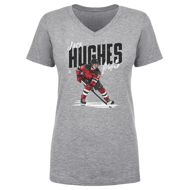Jack Hughes Women's V-Neck T-Shirt | 500 LEVEL