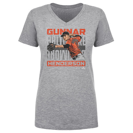 Gunnar Henderson Women's V-Neck T-Shirt | 500 LEVEL