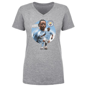 Jeremy Doku Women's V-Neck T-Shirt | 500 LEVEL