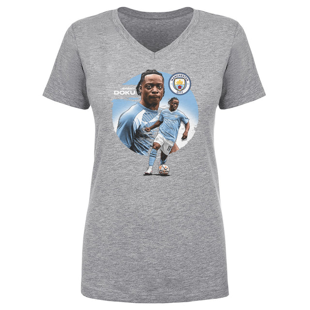Jeremy Doku Women's V-Neck T-Shirt | 500 LEVEL