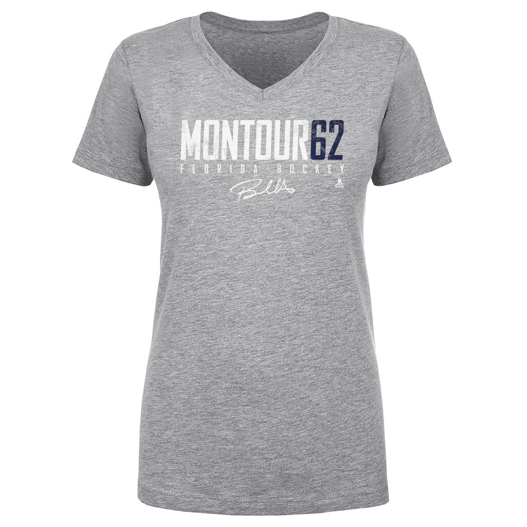 Brandon Montour Women&#39;s V-Neck T-Shirt | 500 LEVEL