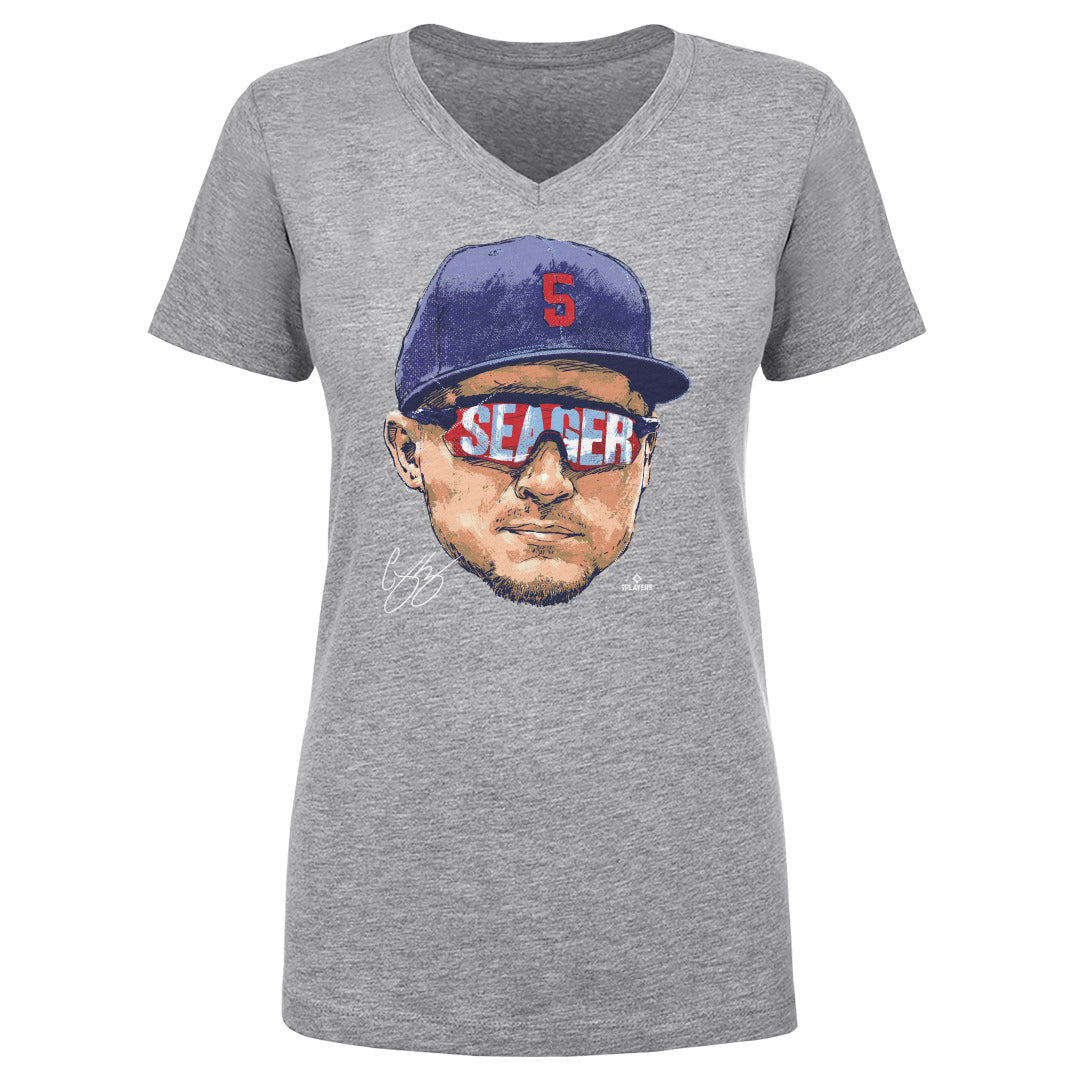 Corey Seager Women's V-Neck T-Shirt | 500 LEVEL