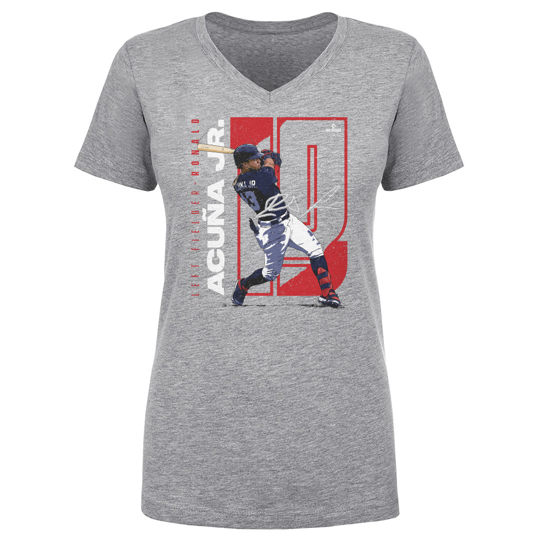 Ronald Acuna Jr. Women's V-Neck T-Shirt | 500 LEVEL