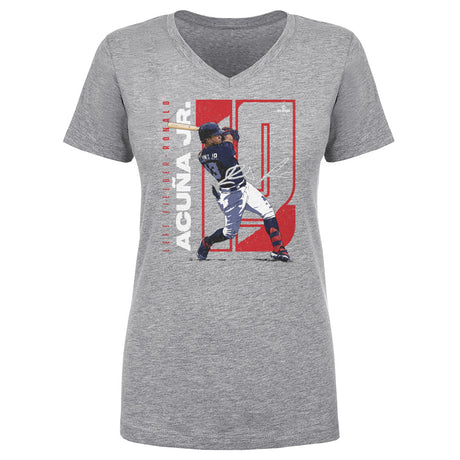 Ronald Acuna Jr. Women's V-Neck T-Shirt | 500 LEVEL