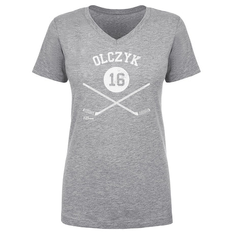 Eddie Olczyk Women's V-Neck T-Shirt | 500 LEVEL