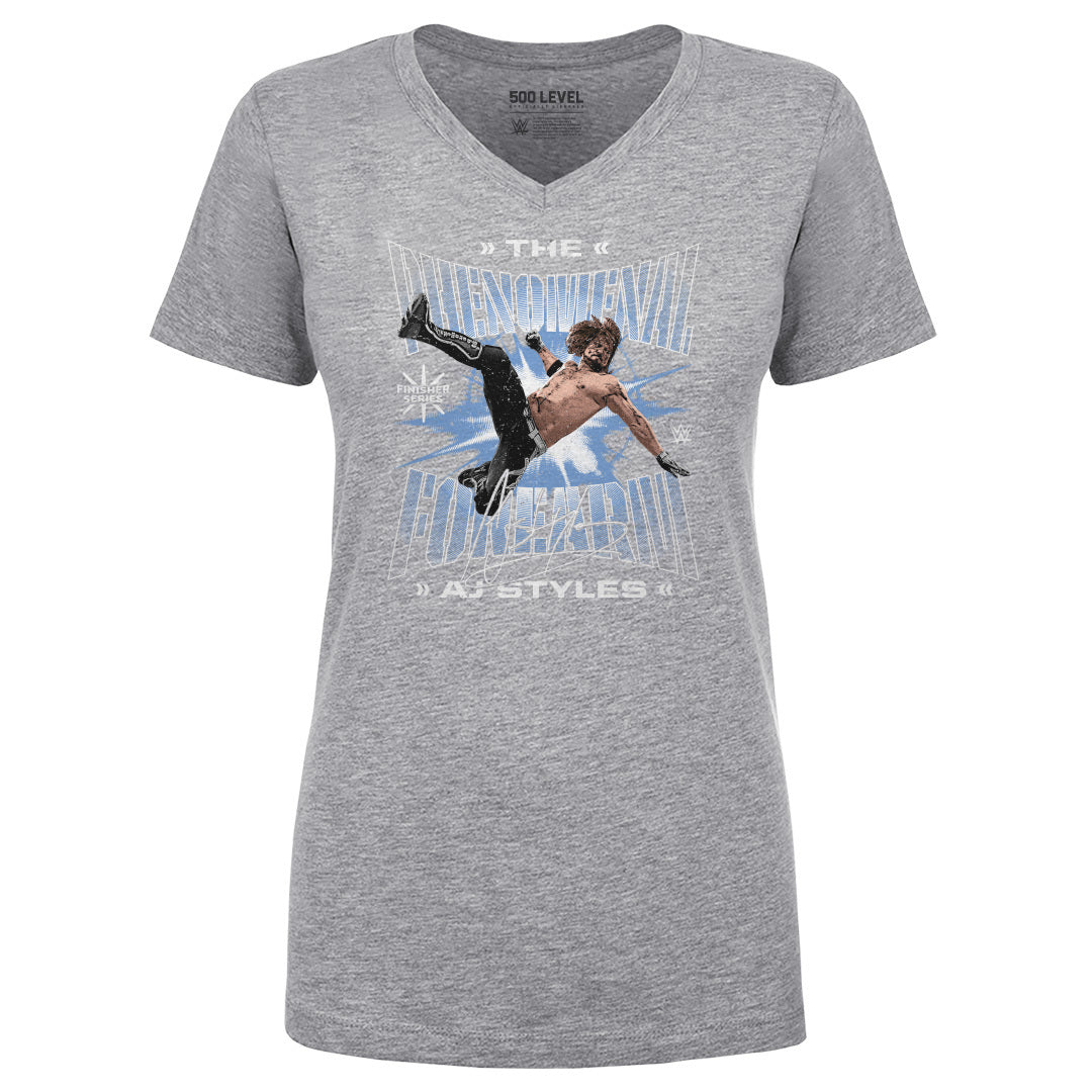 A.J. Styles Women's V-Neck T-Shirt | 500 LEVEL
