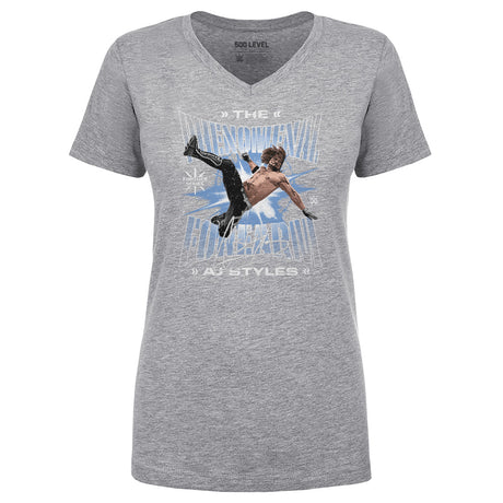 A.J. Styles Women's V-Neck T-Shirt | 500 LEVEL