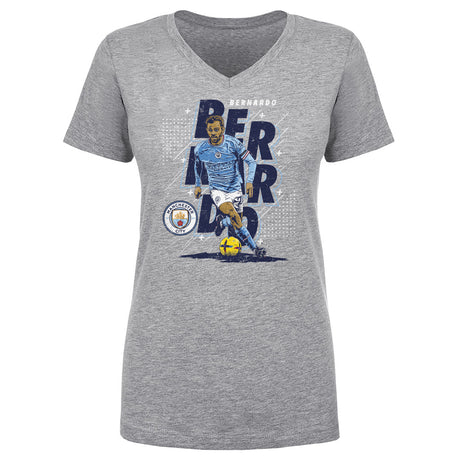 Bernardo Silva Women's V-Neck T-Shirt | 500 LEVEL