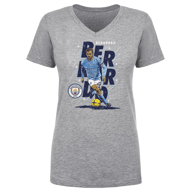 Bernardo Silva Women's V-Neck T-Shirt | 500 LEVEL
