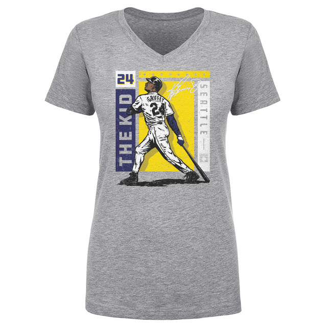 Ken Griffey Jr. Women's V-Neck T-Shirt | 500 LEVEL