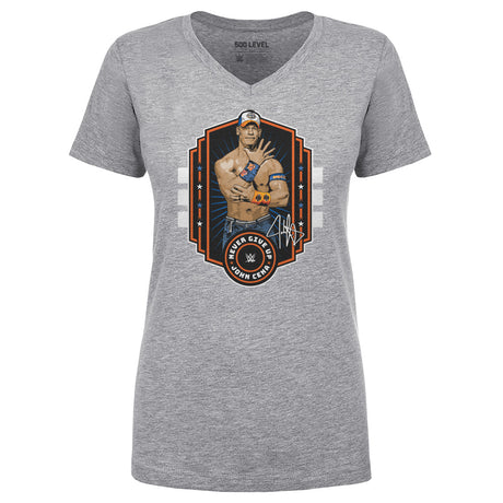 John Cena Women's V-Neck T-Shirt | 500 LEVEL