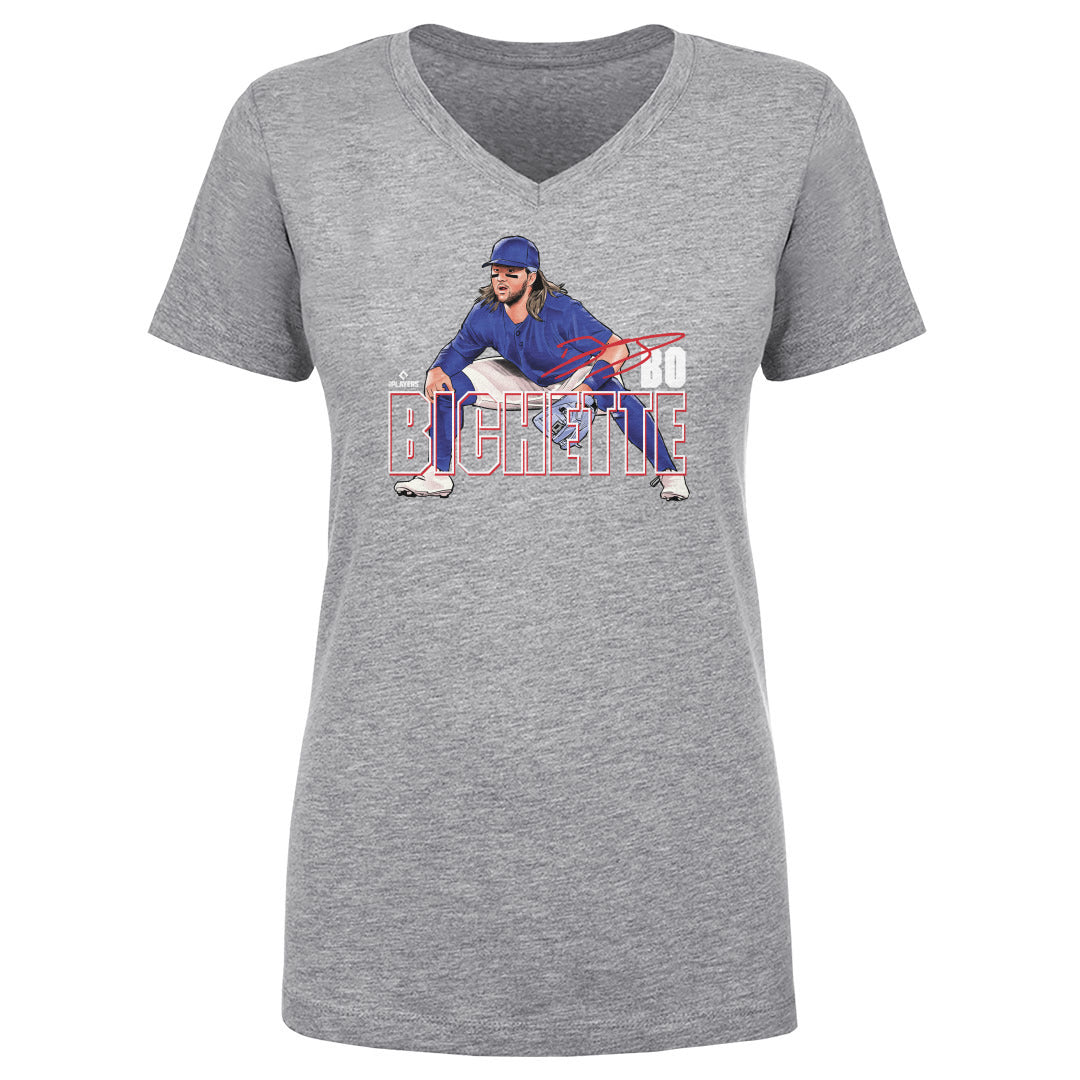 Bo Bichette Women's V-Neck T-Shirt | 500 LEVEL