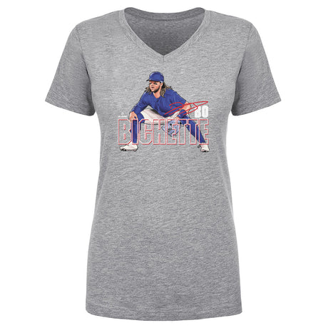 Bo Bichette Women's V-Neck T-Shirt | 500 LEVEL