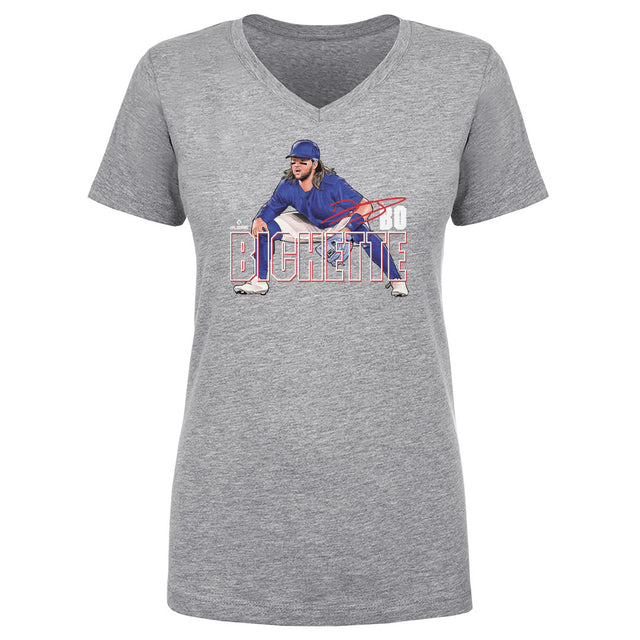 Bo Bichette Women's V-Neck T-Shirt | 500 LEVEL