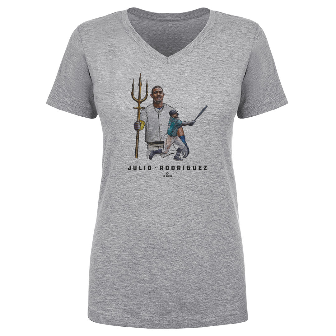 Julio Rodriguez Women's V-Neck T-Shirt | 500 LEVEL