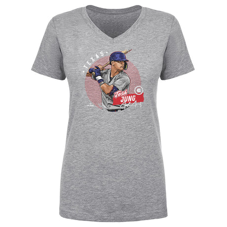Josh Jung Women's V-Neck T-Shirt | 500 LEVEL