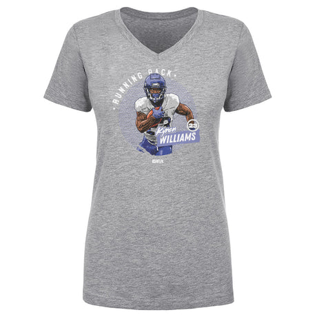 Kyren Williams Women's V-Neck T-Shirt | 500 LEVEL