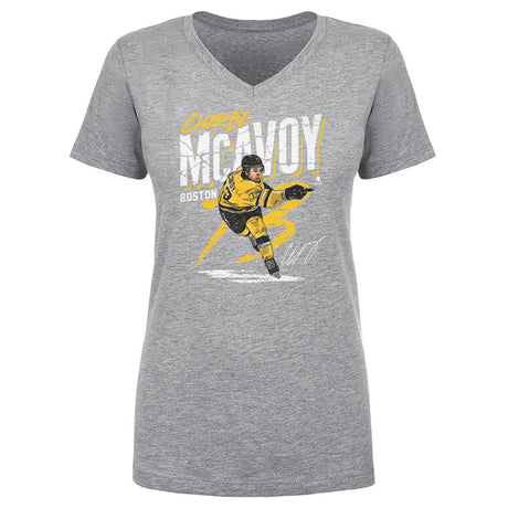 Charlie McAvoy Women's V-Neck T-Shirt | 500 LEVEL