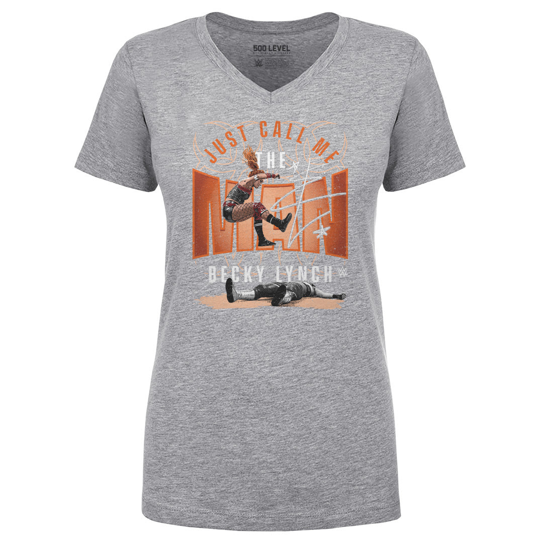 Becky Lynch Women's V-Neck T-Shirt | 500 LEVEL