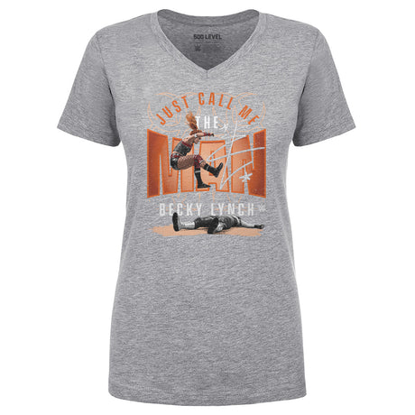 Becky Lynch Women's V-Neck T-Shirt | 500 LEVEL