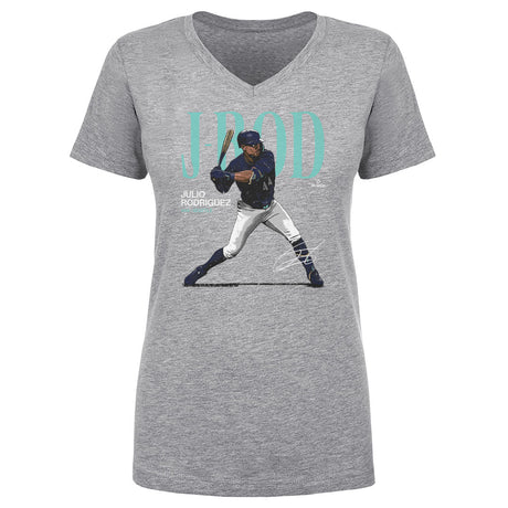Julio Rodriguez Women's V-Neck T-Shirt | 500 LEVEL