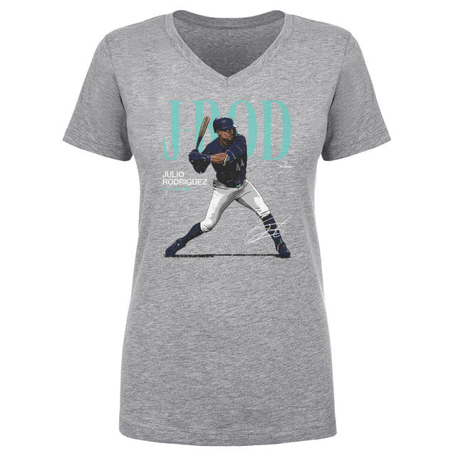 Julio Rodriguez Women's V-Neck T-Shirt | 500 LEVEL