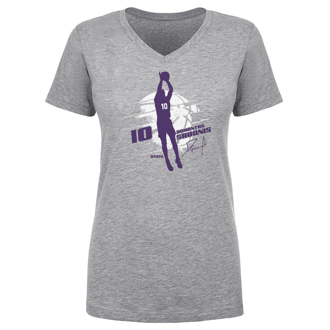 Domantas Sabonis Women&#39;s V-Neck T-Shirt | 500 LEVEL