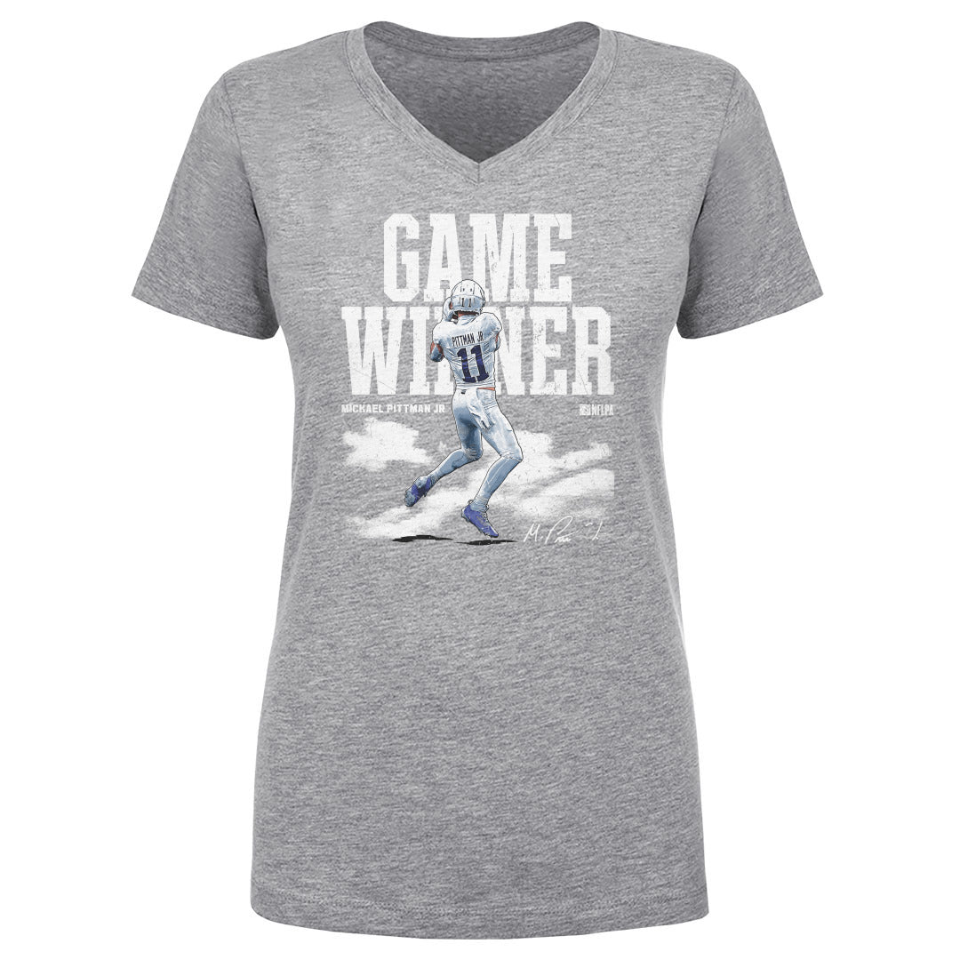 Michael Pittman Jr. Women's V-Neck T-Shirt | 500 LEVEL