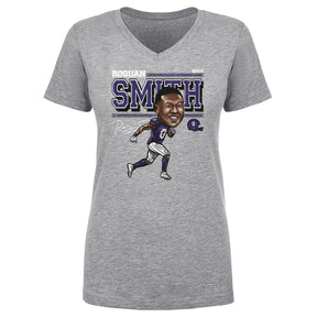 Roquan Smith Women's V-Neck T-Shirt | 500 LEVEL