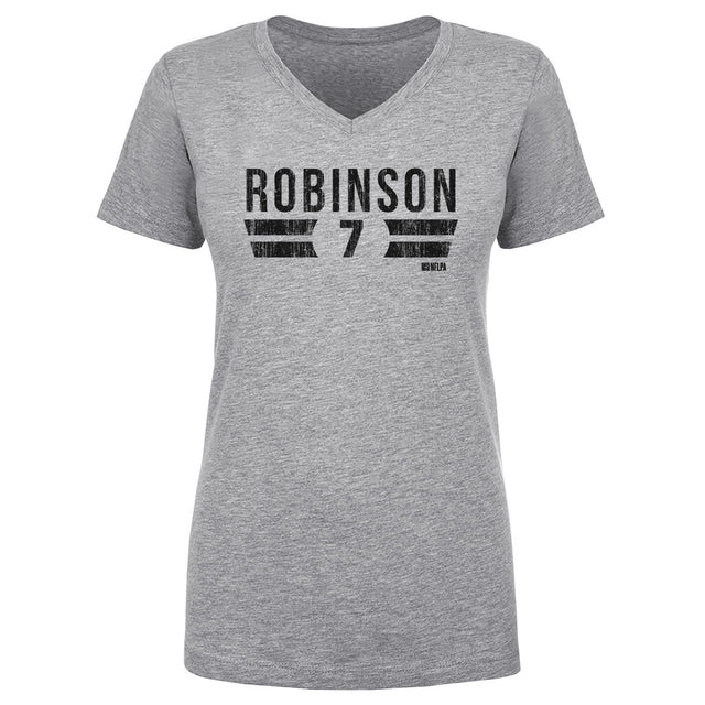 Bijan Robinson Women's V-Neck T-Shirt | 500 LEVEL
