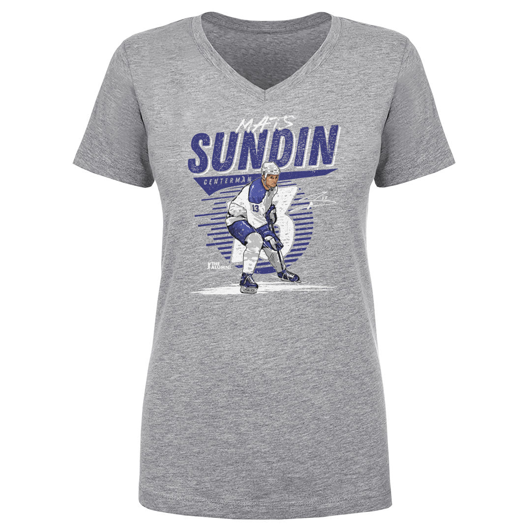 Mats Sundin Women's V-Neck T-Shirt | 500 LEVEL