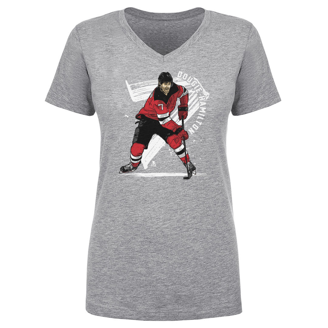 Dougie Hamilton Women's V-Neck T-Shirt | 500 LEVEL