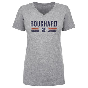 Evan Bouchard Women's V-Neck T-Shirt | 500 LEVEL