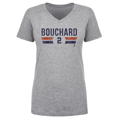 Evan Bouchard Women's V-Neck T-Shirt | 500 LEVEL